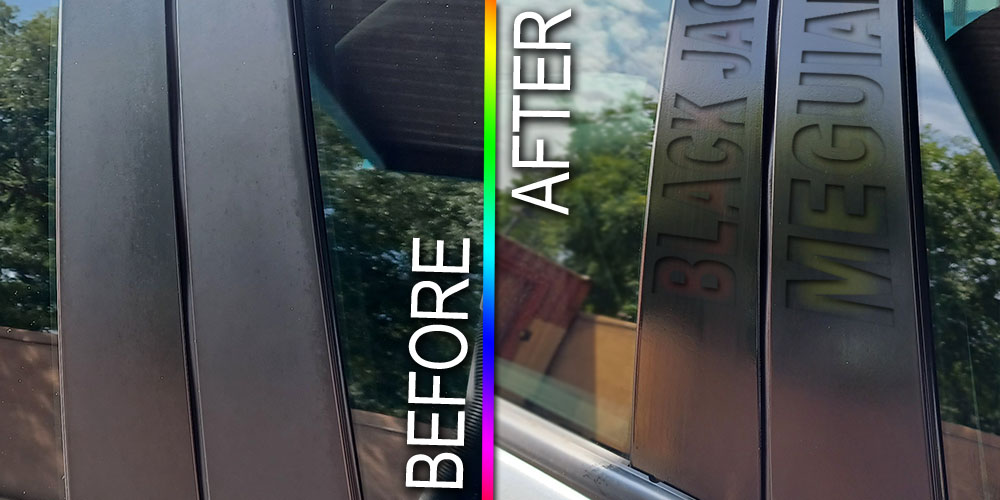 before and after window trim